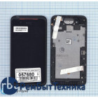 Модуль (Матрица, экран, дисплей + тачскрин) HTC Desire 210 черный с черной рамкой