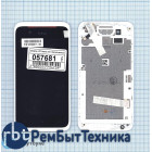 Модуль (Матрица, экран, дисплей + тачскрин) HTC Desire 210 черный с белой рамкой