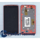 Модуль (Матрица, экран, дисплей + тачскрин) Lenovo A2010 черный  с красной рамкой