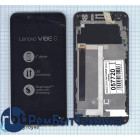 Модуль (Матрица, экран, дисплей + тачскрин) Lenovo Vibe C (A2020) черный с рамкой
