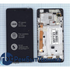 Модуль (Матрица, экран, дисплей + тачскрин) Lenovo A6010 черный с рамкой