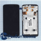 Модуль (Матрица, экран, дисплей + тачскрин) Motorola Moto X Play черный с рамкой