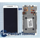 Модуль (Матрица, экран, дисплей + тачскрин) Motorola Moto X Play белый c рамкой