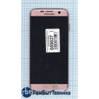 Модуль (Матрица, экран, дисплей + тачскрин) Samsung Galaxy S7 Edge SM-G935FD розовое золото с рамкой и аккумулятором