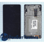 Модуль (Матрица, экран, дисплей + тачскрин) Huawei Ascend Mate черный с рамкой