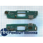 Разъем Micro USB для HTC Desire 828 (плата с системным разъемом и микрофоном)