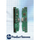 Разъем Micro USB для Lenovo S820 (плата с системным разъемом, микрофоном и вибро)
