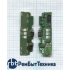 Разъем Micro USB для Nokia Lumia 625 (плата с системным разъемом и микрофоном)