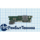 Разъем Type C для Sony Xperia XA1 G3121 (плата с системным разъемом, микрофоном и вибро)