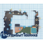 Шлейф разъема питания с аудио-разъемом для iPhone 8 Orig черный