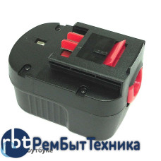Аккумулятор для BLACK&DECKER (p/n: A12, A12E, A12EX, A12-XJ, FS120B, A1712), 2.0Ah 12V Ni-Cd