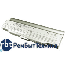 Аккумуляторная батарея VGP-BPS9 для ноутбука Sony Vaio VGN-CR, AR, NR 7800mah серебристая OEM