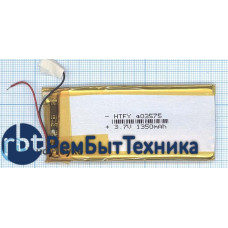 Аккумулятор Li-Pol (батарея) 4*35*75мм 2pin 3.7V/1350mAh Аккумулятор Li-Pol (батарея) 4*35*75мм 2pin 3.7V/1350mAh
