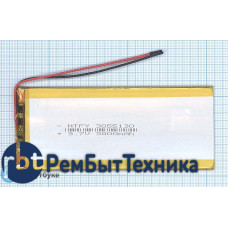 Аккумулятор Li-Pol (батарея) 3*55*130мм 2pin 3.7V/3000mAh