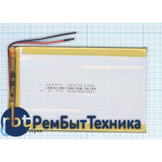 Аккумулятор Li-Pol (батарея) 3*75*130мм 2pin 3.7V/6000mAh