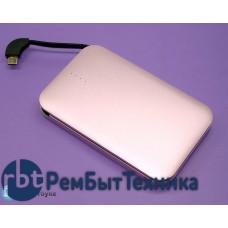 Универсальный внешний аккумулятор Powerbank QUAN с адаптером MicroUSB-Apple Lightning 8000mAh 5V 2A