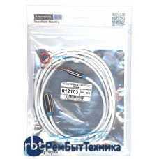 Кабель Vention 3.5 Jack-3.5 Socket 2 m белый круглый