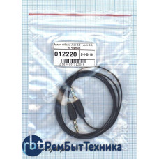 Аудио кабель Jack 3.5 - Jack 3.5, 1м (плоский кабель) черный