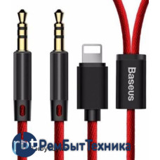 Кабель Baseus L33 Apple+3.5 mm to 3.5 mm AUX Audio Cable Red 1,2m ORIGINAL