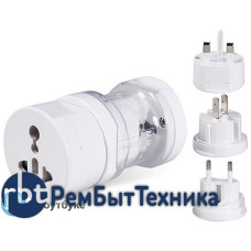 Сетевой универсальный переходник RL-008 Англия-Америка-Европа (3x1)