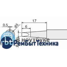 Жало для паяльника Goot PX-60RT-2.4D оригинал