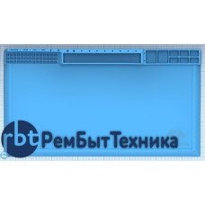 Резиновый коврик для работы с телефонами/планшетами с магнитными ячейками для мелких деталей 210х38