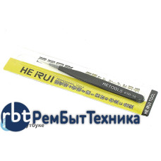 Пинцет HETOOLS ESD-10 прямой, чёрный 120мм