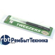 Пинцет Vetus ESD-14 антимагнитный, прямой, черный 115 мм