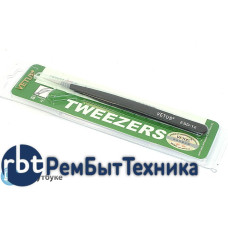 Пинцет Vetus ESD-12 антимагнитный, прямой, черный 135 мм
