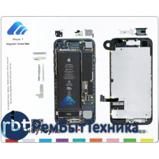 Профессиональный магнитный коврик для разборки iPhone 7