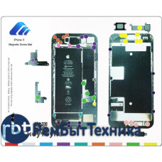 Профессиональный магнитный коврик для разборки iPhone 8