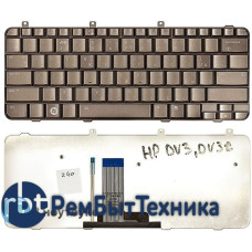 Клавиатура для ноутбука HP Pavilion dv3-1000 dv3z-1000 бронза с подсветкой