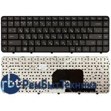 Клавиатура для ноутбука HP Pavilion dv6-3000 черная с черной рамкой