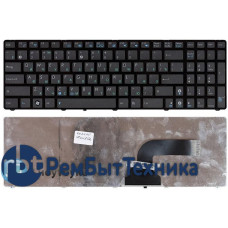 Клавиатура для ноутбука Asus K52 K53 G73 A52 G60 черная с черной рамкой