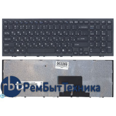 Клавиатура для ноутбука Sony Vaio VPC-EE VPCEE series черная с черной рамкой