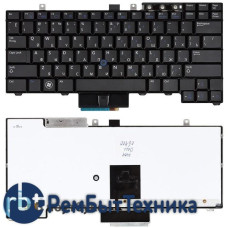 Клавиатура для ноутбука Dell Latitude E5400 E6410 E6400 черная с подсветкой