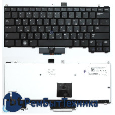Клавиатура для ноутбука Dell Latitude E4310 черная с указателем (point stick) с подсветкой