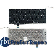 Клавиатура для ноутбука Apple Macbook A1297 черная, плоский Enter