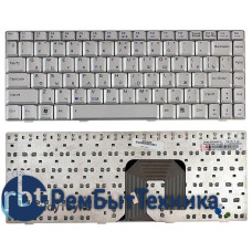Клавиатура для ноутбука ASUS U3 F9 F6 F6A F6E F6H F6S F6V F6Ve серебристая