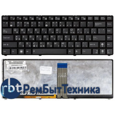 Клавиатура для ноутбука Asus UL20 EEE PC 1201 черная с черной рамкой с подсветкой