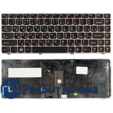 Клавиатура для ноутбука IBM-Lenovo IdeaPad Z470 G470AH G470GH Z370 черная с рамкой