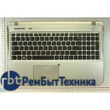 Клавиатура для ноутбука Samsung SF510 топ-панель серебристая