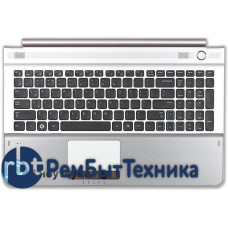 Клавиатура для ноутбука Samsung RC520 топ-панель серебристая
