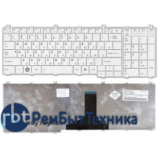 Клавиатура для ноутбука Toshiba Satellite C650 C660 L650 L670 L750 L750D белая