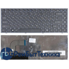 Клавиатура для ноутбука Sony Vaio VPC-S черная с черной рамкой