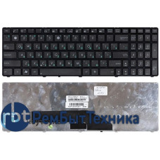 Клавиатура для ноутбука Asus K50 K60 K70 черная с рамкой