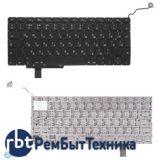 Клавиатура для ноутбука Apple Macbook A1297 черная, большой Enter Клавиатура для ноутбука Apple Macbook A1297 черная, большой Enter