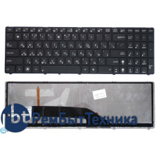 Клавиатура для ноутбука Asus K50 K60 K70 с подсветкой черная