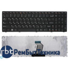 Клавиатура для ноутбука Lenovo Z560 Z565 G570 G770 черная с черной рамкой
