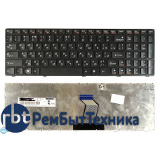 Клавиатура для ноутбука Lenovo Y570 черная рамка черная